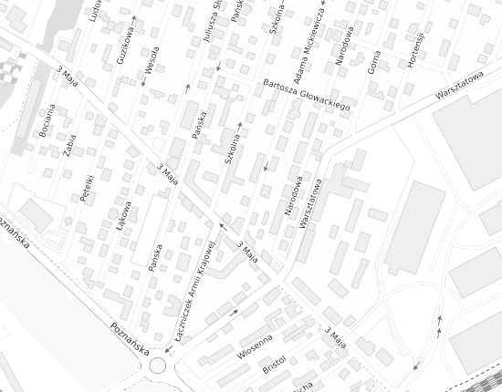 Mapa z adresem organizacji