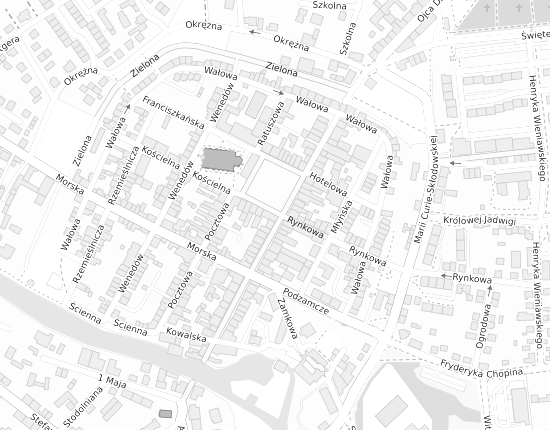 Mapa z adresem organizacji