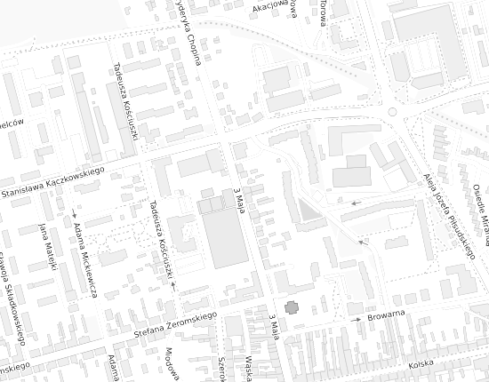 Mapa z adresem organizacji