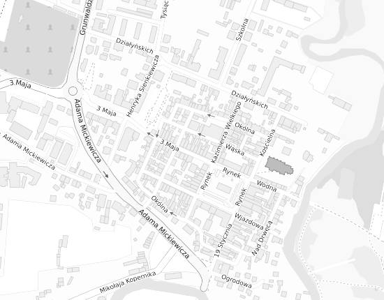 Mapa z adresem organizacji