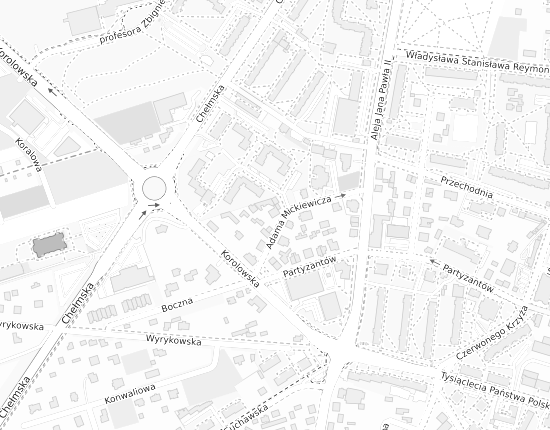Mapa z adresem organizacji