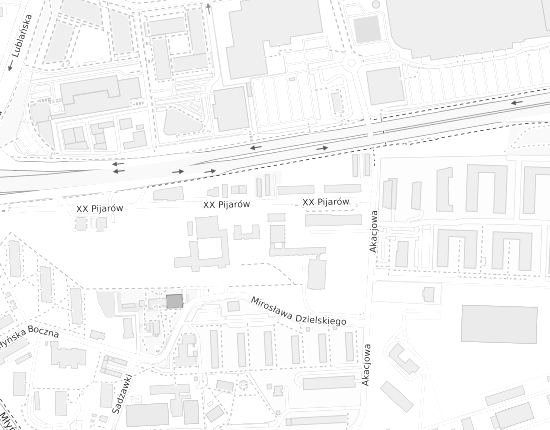 Mapa z adresem organizacji