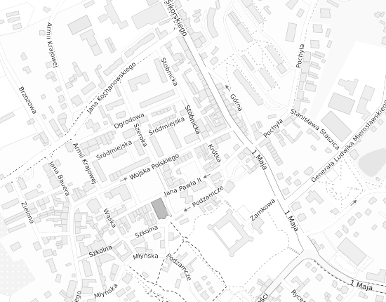 Mapa z adresem organizacji