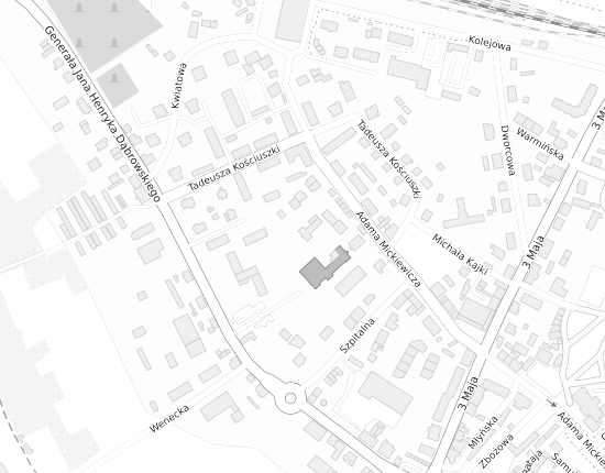 Mapa z adresem organizacji