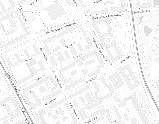 Mapa z adresem organizacji