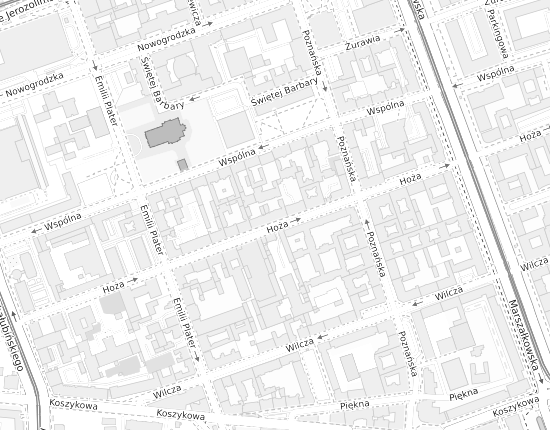 Mapa z adresem organizacji