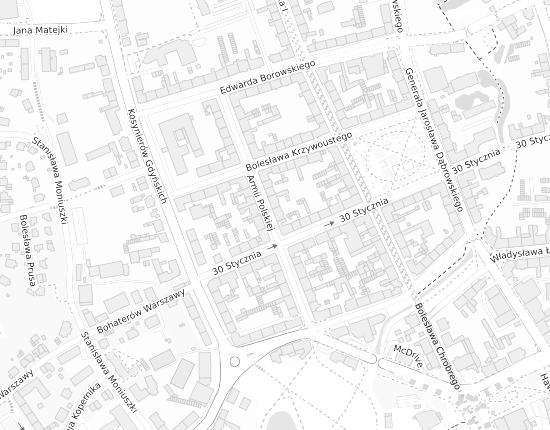 Mapa z adresem organizacji