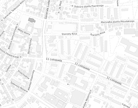Mapa z adresem organizacji