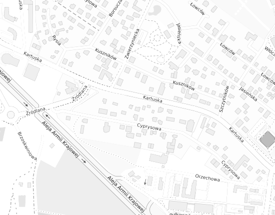 Mapa z adresem organizacji