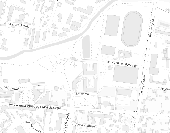 Mapa z adresem organizacji