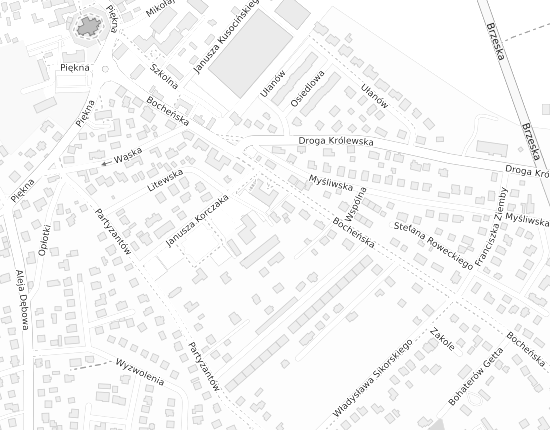 Mapa z adresem organizacji