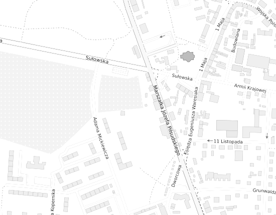 Mapa z adresem organizacji