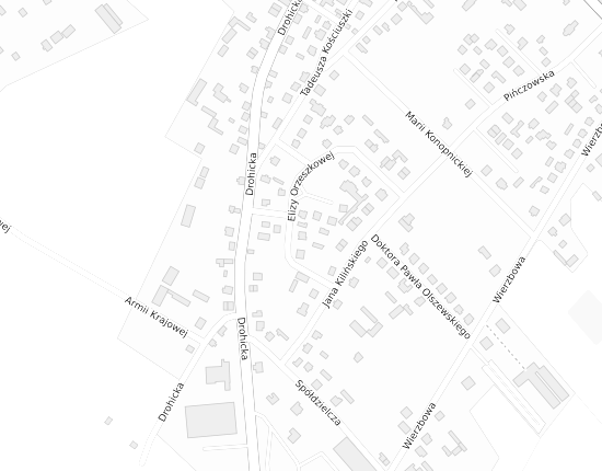 Mapa z adresem organizacji