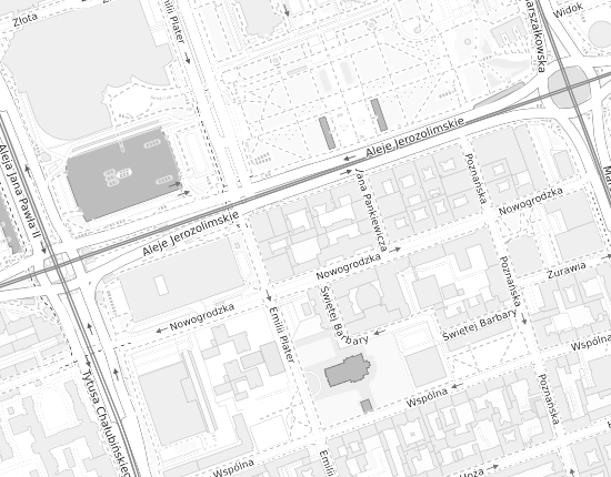 Mapa z adresem organizacji
