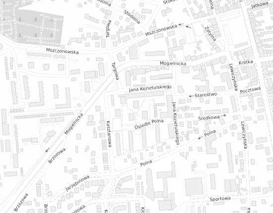 Mapa z adresem organizacji