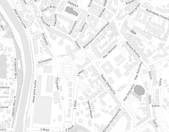 Mapa z adresem organizacji