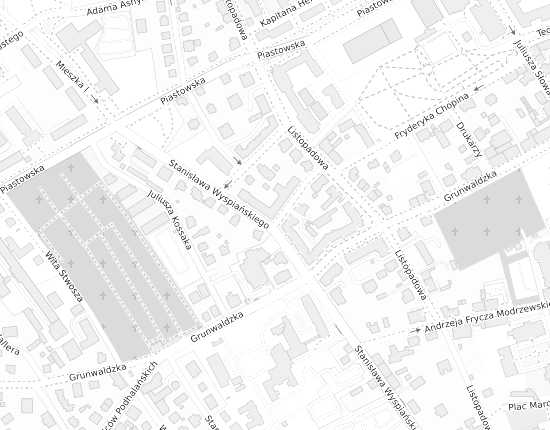 Mapa z adresem organizacji
