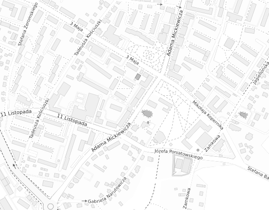 Mapa z adresem organizacji