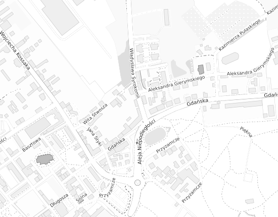 Mapa z adresem organizacji