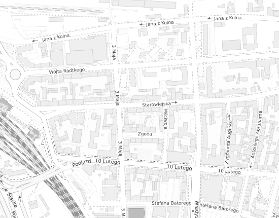 Mapa z adresem organizacji
