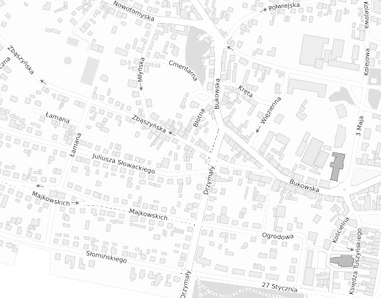 Mapa z adresem organizacji