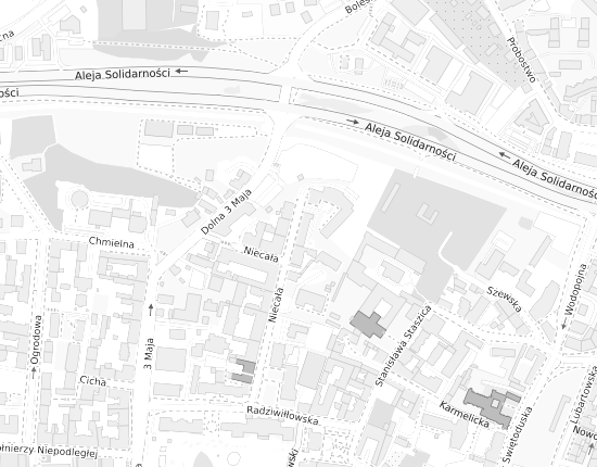 Mapa z adresem organizacji