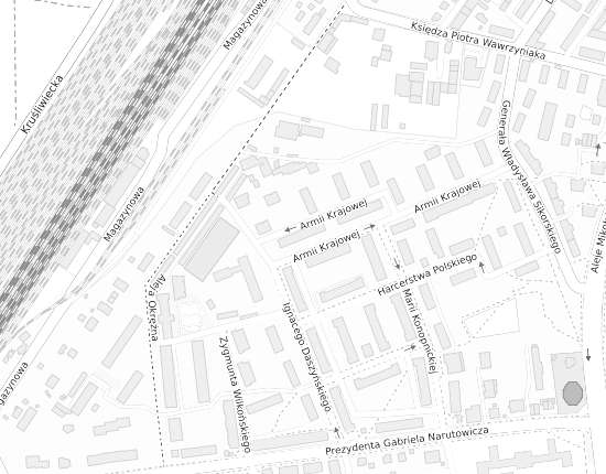 Mapa z adresem organizacji
