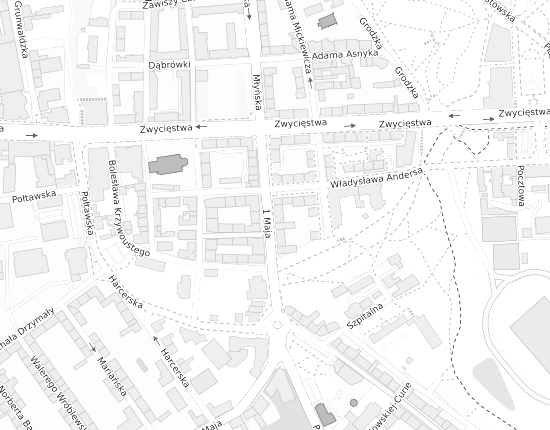 Mapa z adresem organizacji