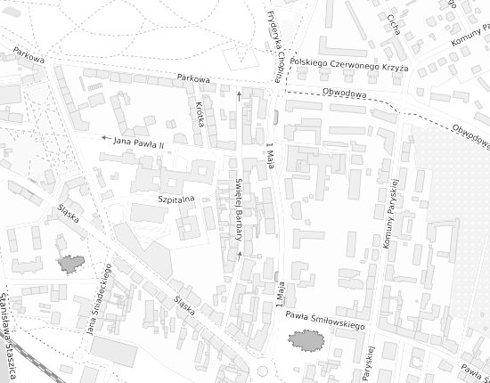 Mapa z adresem organizacji