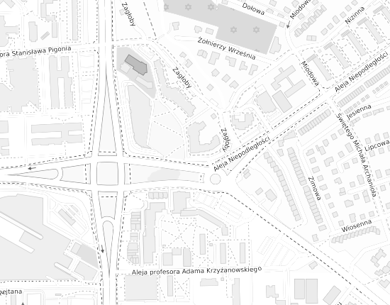 Mapa z adresem organizacji