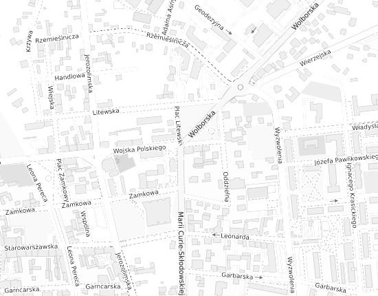 Mapa z adresem organizacji