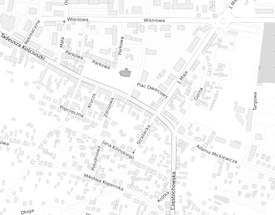 Mapa z adresem organizacji