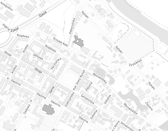 Mapa z adresem organizacji