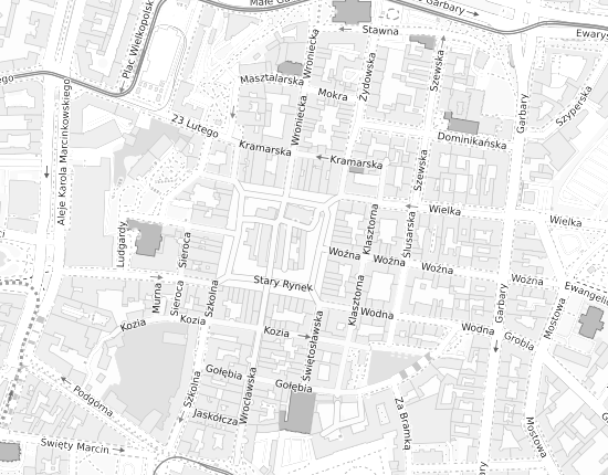 Mapa z adresem organizacji