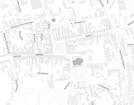 Mapa z adresem organizacji