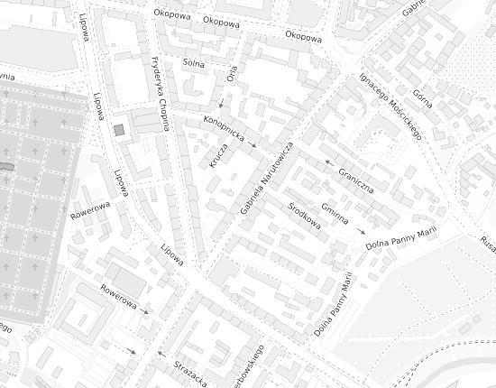 Mapa z adresem organizacji