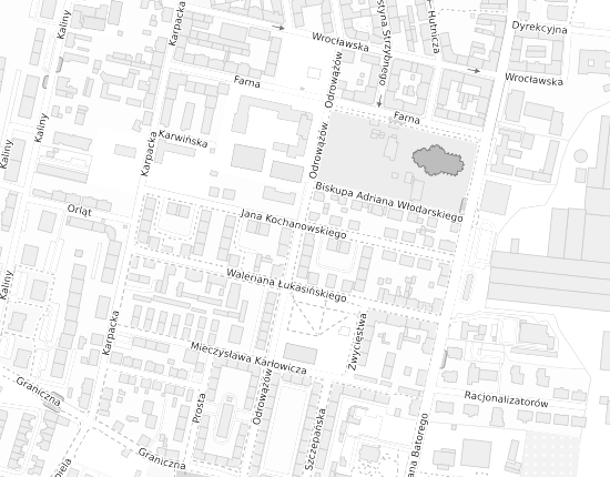 Mapa z adresem organizacji