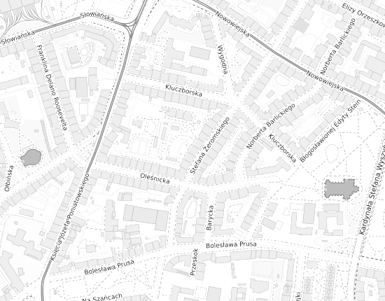Mapa z adresem organizacji