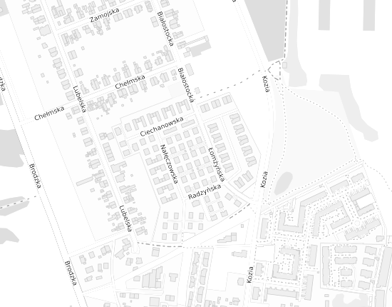 Mapa z adresem organizacji