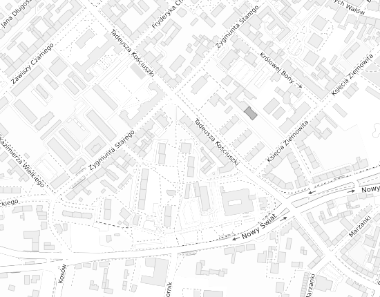 Mapa z adresem organizacji