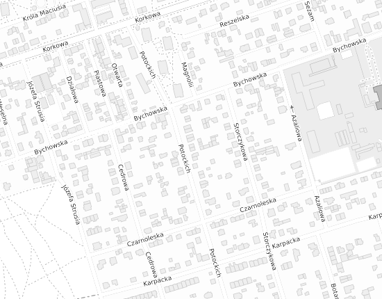 Mapa z adresem organizacji