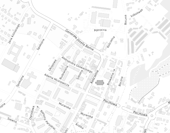 Mapa z adresem organizacji