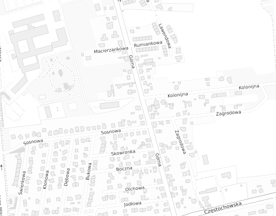 Mapa z adresem organizacji