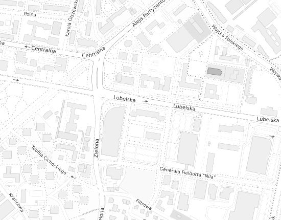 Mapa z adresem organizacji