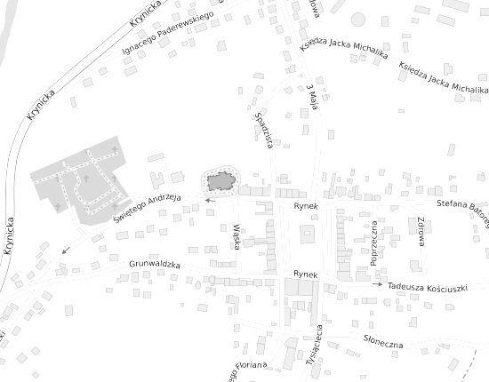 Mapa z adresem organizacji