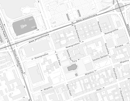 Mapa z adresem organizacji