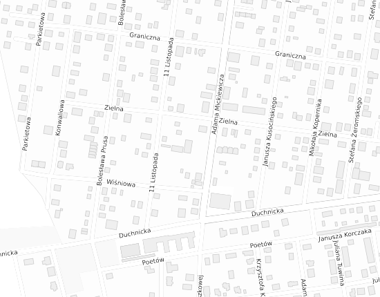 Mapa z adresem organizacji