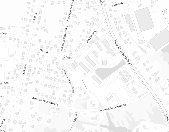Mapa z adresem organizacji