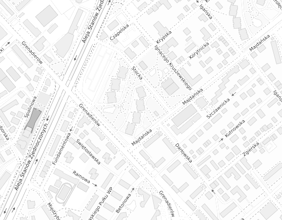 Mapa z adresem organizacji