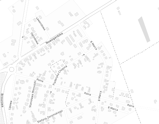 Mapa z adresem organizacji